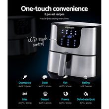 Load image into Gallery viewer, 7L-1700W LCD Digital Air Fryer - Silver
