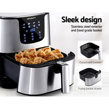 Load image into Gallery viewer, 7L-1700W LCD Digital Air Fryer - Silver

