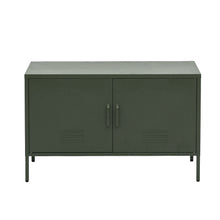 Load image into Gallery viewer, ArtissIn Base Metal Locker Storage Shelf Organizer Cabinet Buffet Sideboard Green
