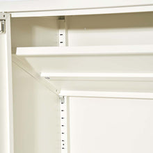 Load image into Gallery viewer, ArtissIn Sweetheart Metal Locker Storage Shelf Shoe Cabinet Buffet Sideboard White
