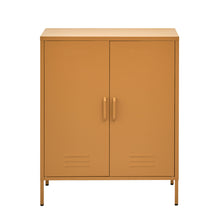 Load image into Gallery viewer, ArtissIn Sweetheart Metal Locker Storage Shelf Shoe Cabinet Buffet Sideboard Yellow
