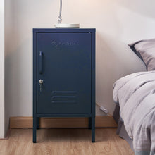 Load image into Gallery viewer, ArtissIn Metal Locker Storage Shelf Filing Cabinet Cupboard Bedside Table Blue
