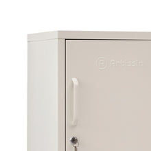 Load image into Gallery viewer, ArtissIn Metal Locker Storage Shelf Filing Cabinet Cupboard Bedside Table White
