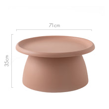 Load image into Gallery viewer, ArtissIn Coffee Table Mushroom Nordic Round Large Side Table 70CM Pink
