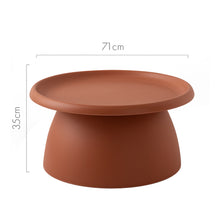 Load image into Gallery viewer, ArtissIn Coffee Table Mushroom Nordic Round Large Side Table 70CM Pink
