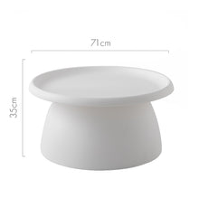 Load image into Gallery viewer, ArtissIn Coffee Table Mushroom Nordic Round Large Side Table 70CM White
