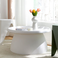 Load image into Gallery viewer, ArtissIn Coffee Table Mushroom Nordic Round Large Side Table 70CM White
