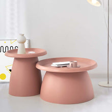 Load image into Gallery viewer, ArtissIn Coffee Table Mushroom Nordic Round Small Side Table 50CM Pink
