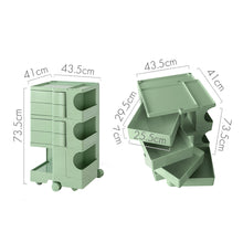 Load image into Gallery viewer, ArtissIn Replica Boby Trolley Storage Drawer Cart Shelf Mobile 5 Tier Green
