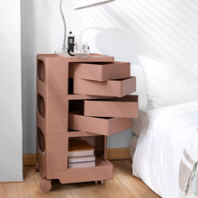 Load image into Gallery viewer, ArtissIn Replica Boby Trolley Storage Mobile Drawer Cart Shelf 5 Tier Pink
