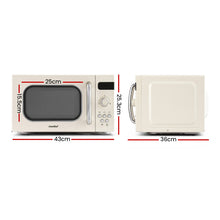 Load image into Gallery viewer, Comfee 20L Microwave Oven 800W Countertop Kitchen 8 Cooking Settings Cream
