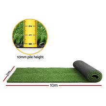 Load image into Gallery viewer, Primeturf Artificial Grass 10mm 2mx10m 20sqm Synthetic Fake Turf Plants Plastic Lawn Olive
