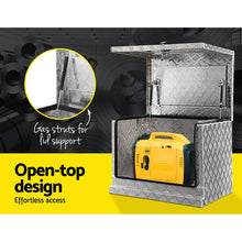 Load image into Gallery viewer, Giantz 75x50x55cm Aluminium Tool box Generator Toolbox Truck Ute Trailer Canopy
