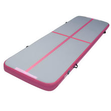Load image into Gallery viewer, Everfit 3m x 1m Air Track Mat Gymnastic Tumbling Pink and Grey
