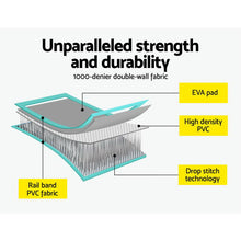 Load image into Gallery viewer, Everfit 3m x 1m Air Track Mat Gymnastic Tumbling Mint Green and Grey

