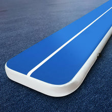 Load image into Gallery viewer, 6m x 1m Inflatable Air Track Mat 20cm Thick Gymnastic Tumbling Blue And White
