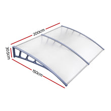 Load image into Gallery viewer, Instahut Window Door Awning Door Canopy Outdoor Patio Sun Shield 1.5mx2m DIY
