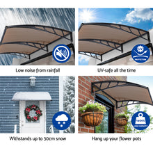 Load image into Gallery viewer, Instahut Window Door Awning Door Canopy Outdoor Patio Cover Shade 1.5mx4m DIY BR

