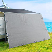Load image into Gallery viewer, 3.4M Caravan Privacy Screens 1.95m Roll Out Awning End Wall Side Sun Shade
