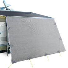 Load image into Gallery viewer, 4.9M Caravan Privacy Screens 1.95m Roll Out Awning End Wall Side Sun Shade
