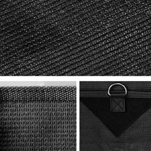 Load image into Gallery viewer, Black Caravan Privacy Screen 1.95 x 2.2M End Wall or Side Sun Shade Roll Out
