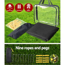 Load image into Gallery viewer, Black Caravan Privacy Screen 1.95 x 2.2M End Wall or Side Sun Shade Roll Out
