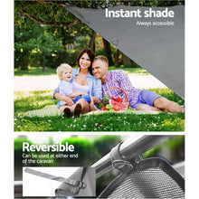 Load image into Gallery viewer, Pop Top Caravan Privacy Screen 2.1 x 1.8M Sun Shade End Wall Roll Out Awning
