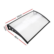 Load image into Gallery viewer, Instahut 1X1.2M Window Door Awning Canopy Rain Cover Sun Shield

