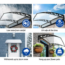 Load image into Gallery viewer, Instahut 1X1.5M Window Door Awning Canopy Rain Cover Sun Shield

