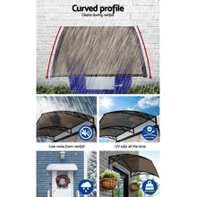 Load image into Gallery viewer, Instahut Window Door Awning Door Canopy Patio UV Sun Shield 1mx4m DIY BR
