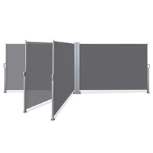 Load image into Gallery viewer, Instahut 1.8X6M Retractable Side Awning Garden Patio Shade Screen Panel Grey
