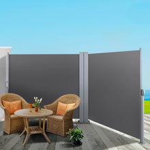 Load image into Gallery viewer, Instahut 1.8X6M Retractable Side Awning Garden Patio Shade Screen Panel Grey
