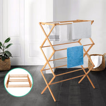 Load image into Gallery viewer, Artiss Clothes Rack Airer Foldable Bamboo Drying Laundry Dryer Garment Hanger
