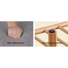Load image into Gallery viewer, Artiss Shoe Rack Seat Bench Chair Shelf Organisers Bamboo Grey
