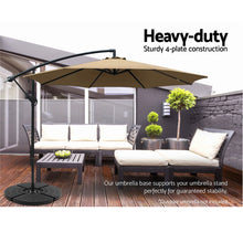 Load image into Gallery viewer, Instahut Outdoor Umbrella Stand 4 x Base Pod Plate Sand/Water Patio Cantilever Fanshaped
