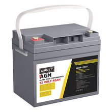 Load image into Gallery viewer, Giantz AGM Battery 12V 40Ah Deep Cycle Box Portable Solar Caravan Camping
