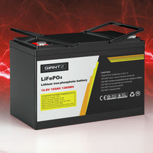 Load image into Gallery viewer, Giantz Lithium Iron Battery 100AH 12.8V LiFePO4 Deep Cycle Battery 4WD Camping
