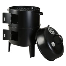 Load image into Gallery viewer, Grillz BBQ Grill 3-In-1 Charcoal Smoker
