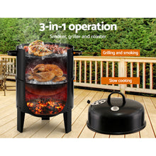 Load image into Gallery viewer, Grillz BBQ Grill 3-In-1 Charcoal Smoker
