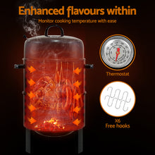 Load image into Gallery viewer, Grillz BBQ Grill 3-In-1 Charcoal Smoker
