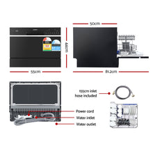 Load image into Gallery viewer, Freestanding 6 place settings Benchtop Dishwasher
