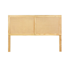 Load image into Gallery viewer, Artiss Bed Head Double Size Rattan - RIBO Pine
