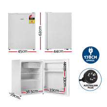 Load image into Gallery viewer, Devanti 70L Portable Mini Bar Fridge - White
