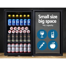 Load image into Gallery viewer, Commercial 115L Beverage Glass Door Bar Fridge
