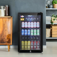 Load image into Gallery viewer, Commercial 115L Beverage Glass Door Bar Fridge
