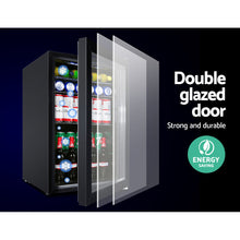 Load image into Gallery viewer, Devanti 70L Bar Fridge Glass Door Mini Countertop Freezer Fridges Bottle Cooler
