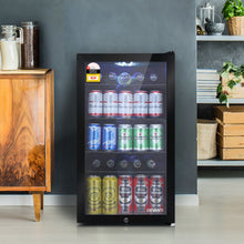 Load image into Gallery viewer, Devanti 98L Bar Fridge Glass Door Mini Freezer Fridges Countertop Beverage Commercial
