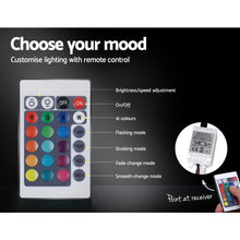 Load image into Gallery viewer, Artiss Cole LED Bed Frame Fabric Gas Lift Storage - Grey Queen
