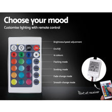 Load image into Gallery viewer, Artiss Lumi LED Bed Frame Fabric Gas Lift Storage - Grey Queen
