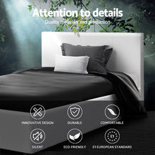 Load image into Gallery viewer, Artiss Neo Bed Frame PU Leather - White King Single
